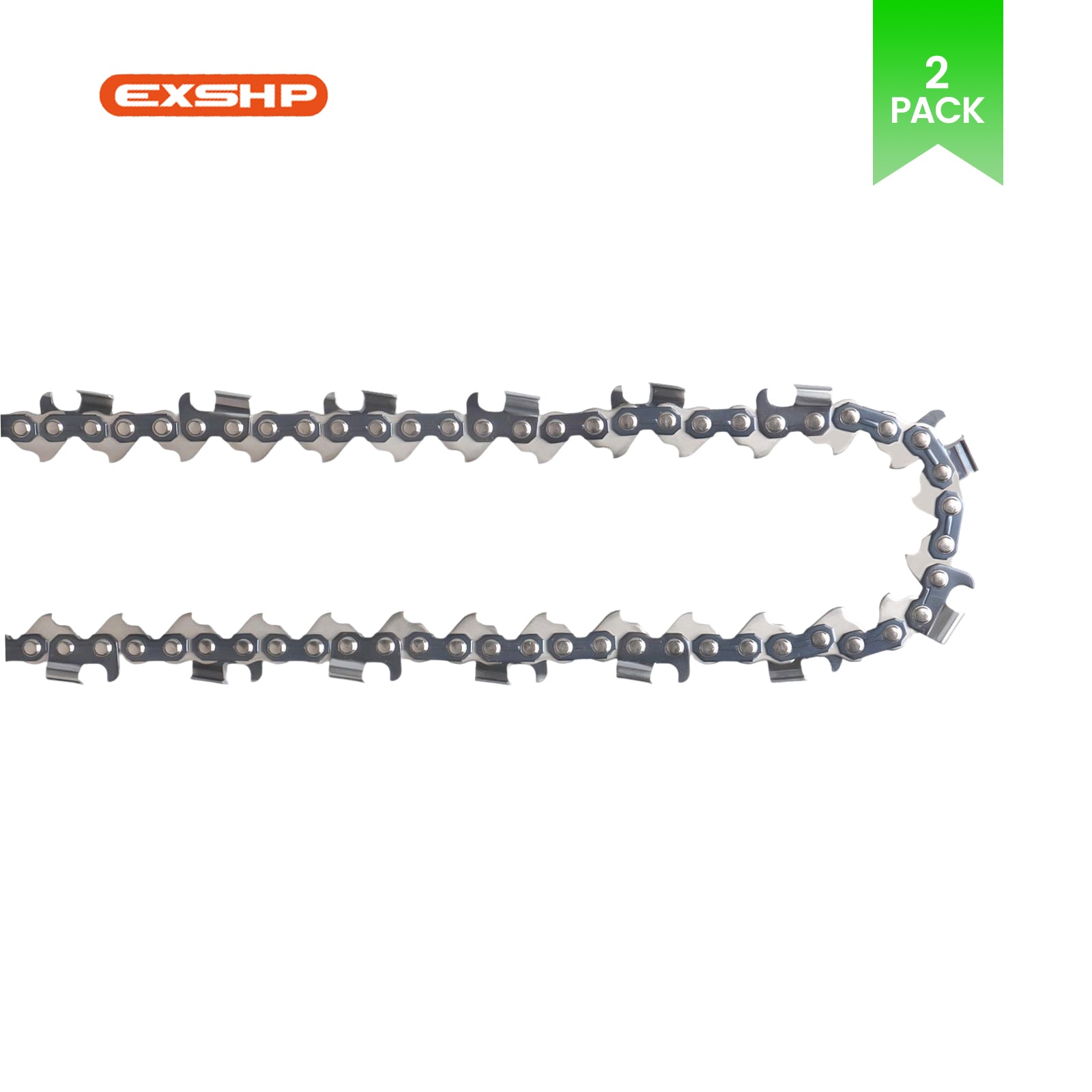EXSHP | 36 Inch Chainsaw Chain | 3/8" Pitch .063" Gauge | 114 Drive Links | Ripping Cutter | 2-PACK