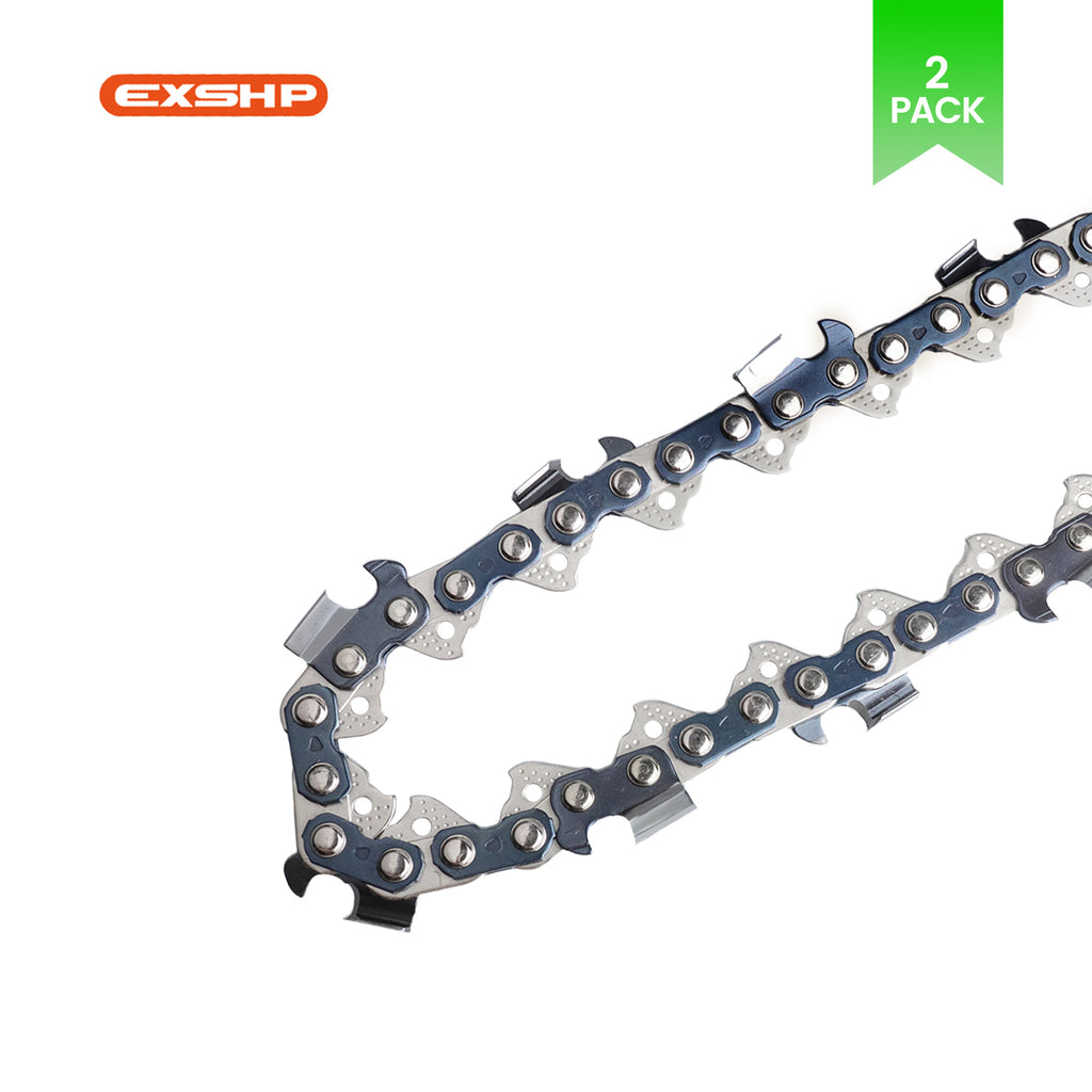 EXSHP | 36 Inch Chainsaw Chain | 3/8" Pitch .050" Gauge | 114 Drive Links | Full Chisel | 2-PACK