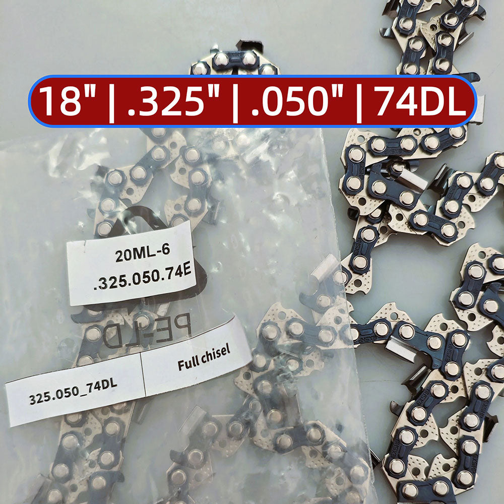 EXSHP | 18 Inch Chainsaw Chain | 325 Pitch .050