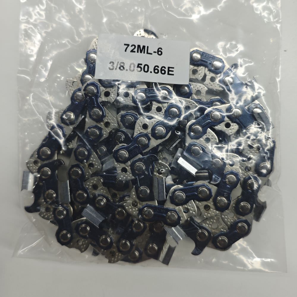 EXSHP | 18 Inch Chainsaw Chain | 3/8" Pitch .050" Gauge | 66 Drive Links | Full Chisel | 3-PACK