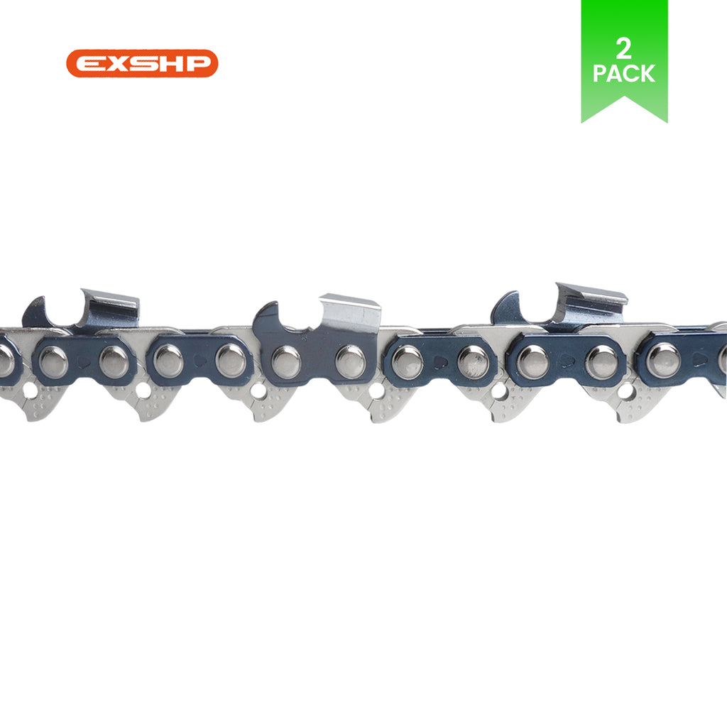 EXSHP | 36 Inch Chainsaw Chain | 3/8" Pitch .050" Gauge | 114 Drive Links | Full Chisel | 2-PACK