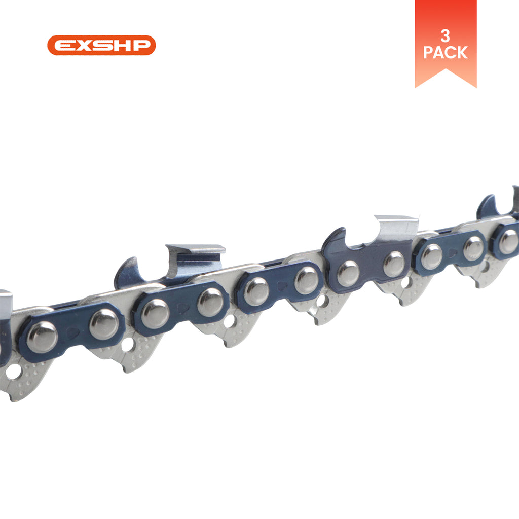 EXSHP | 20 Inch Chainsaw Chain | 3/8" Pitch .050" Gauge | 70 Drive Links | Full Chisel