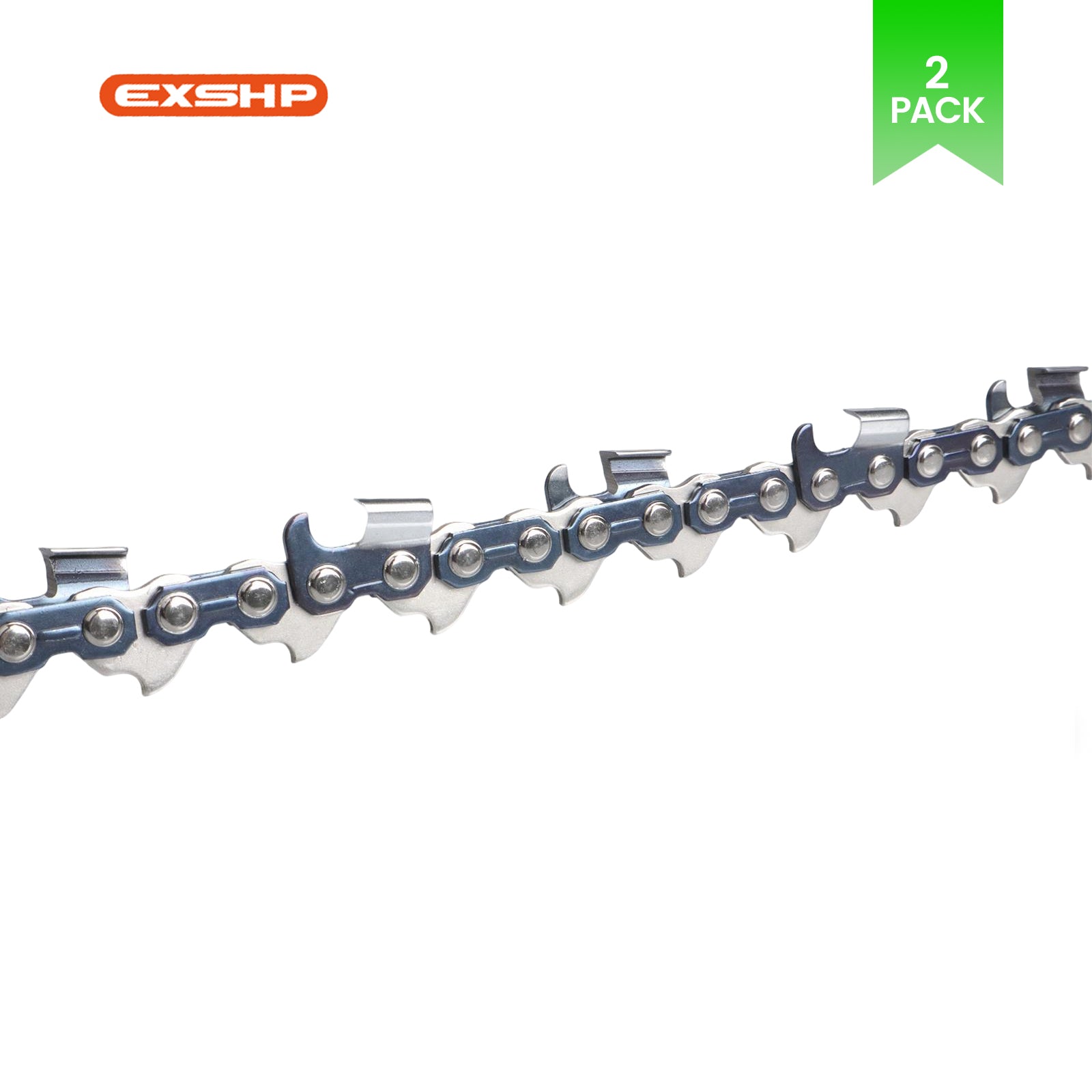 EXSHP | 36 Inch Chainsaw Chain | 3/8" Pitch .063" Gauge | 114 Drive Links | Ripping Cutter | 2-PACK
