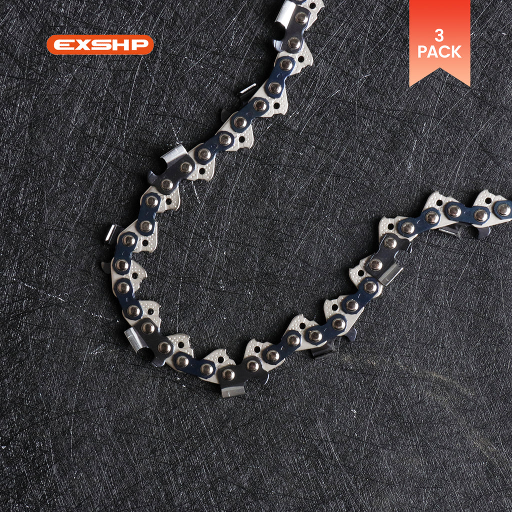 EXSHP | 20 Inch Chainsaw Chain | 3/8" Pitch .050" Gauge | 70 Drive Links | Full Chisel