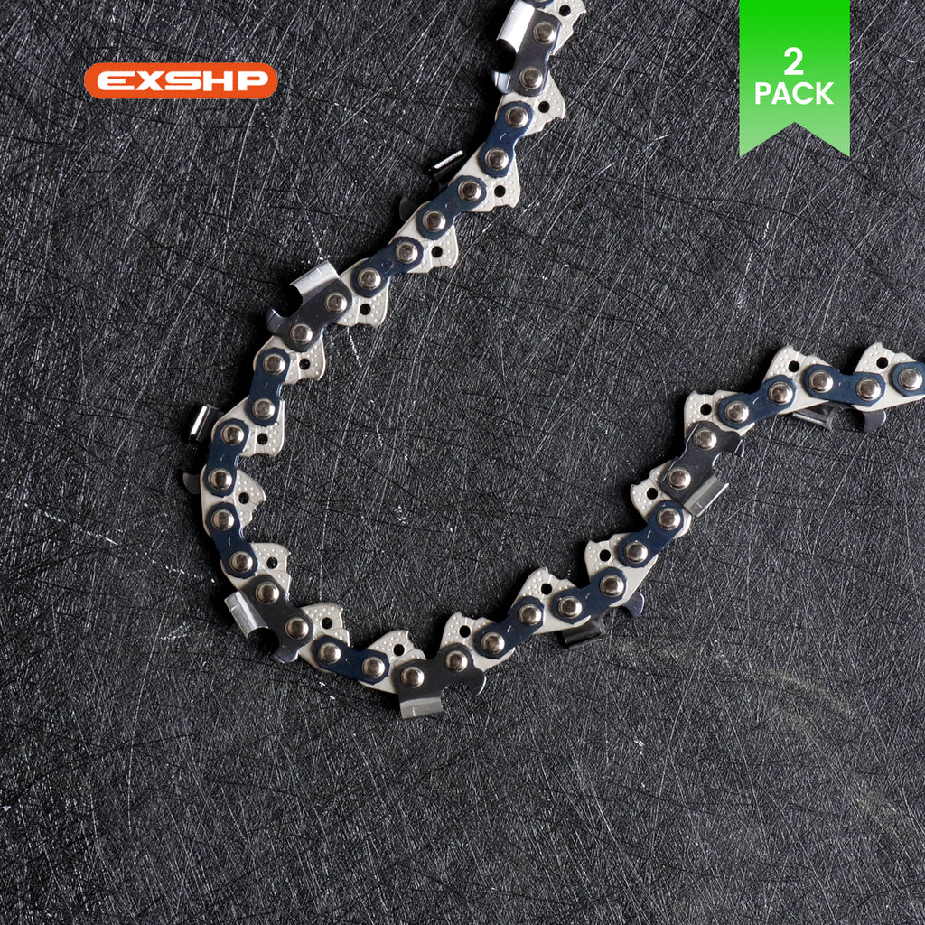 EXSHP | 36 Inch Chainsaw Chain | 3/8" Pitch .050" Gauge | 114 Drive Links | Full Chisel | 2-PACK