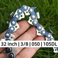 EXSHP | 32 Inch Chainsaw Chain | 3/8" Pitch .050" Gauge | 105 Drive Links | 2-PACK