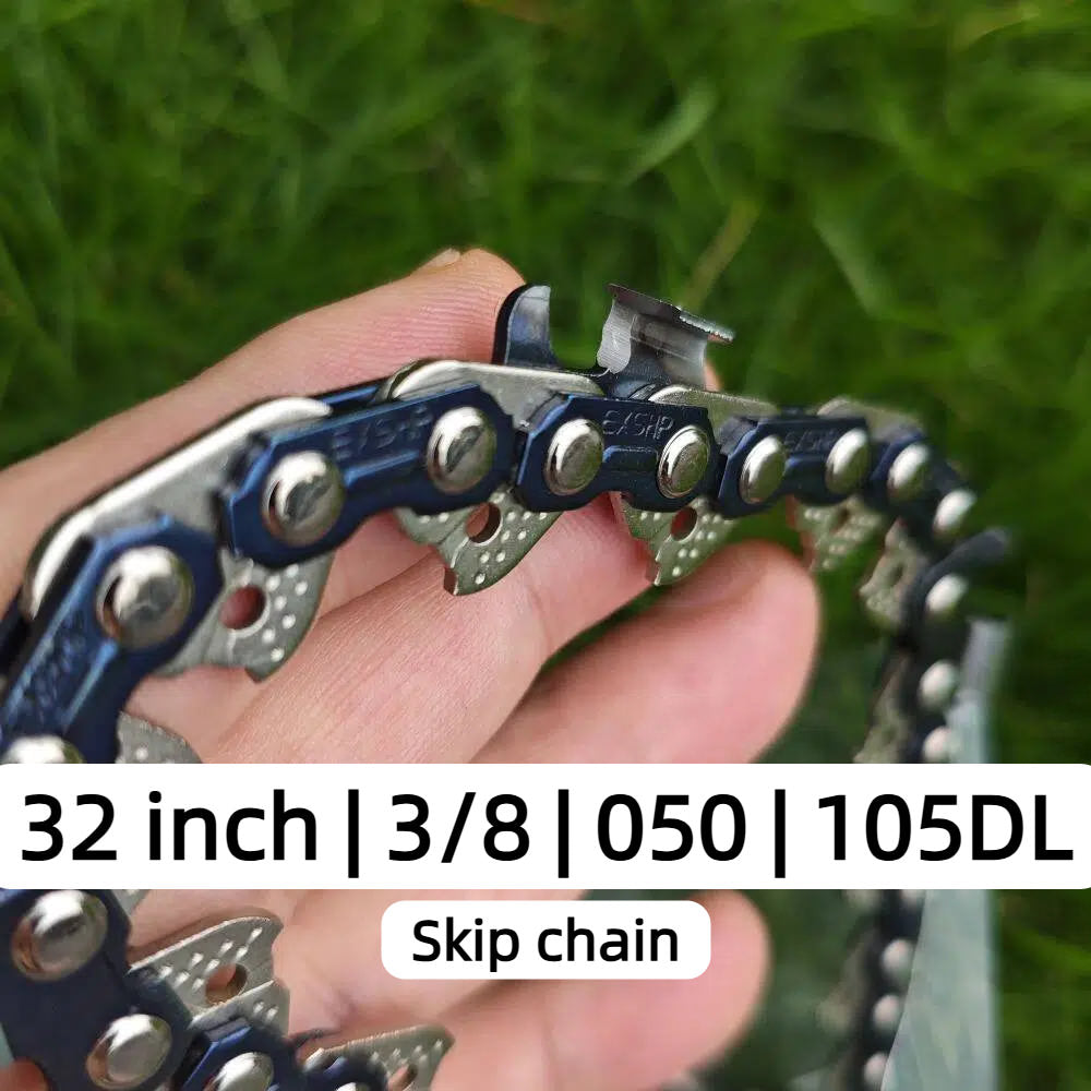 EXSHP | 32 Inch SKIP Chain | 3/8" Pitch .050" Gauge | SKIP | 105 Drive Links | 2-PACK