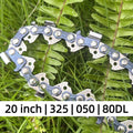 EXSHP | 20 Inch Chainsaw Chain | 325 Pitch .050" Gauge | 80 Drive Links | Full Chisel | 3-PACK