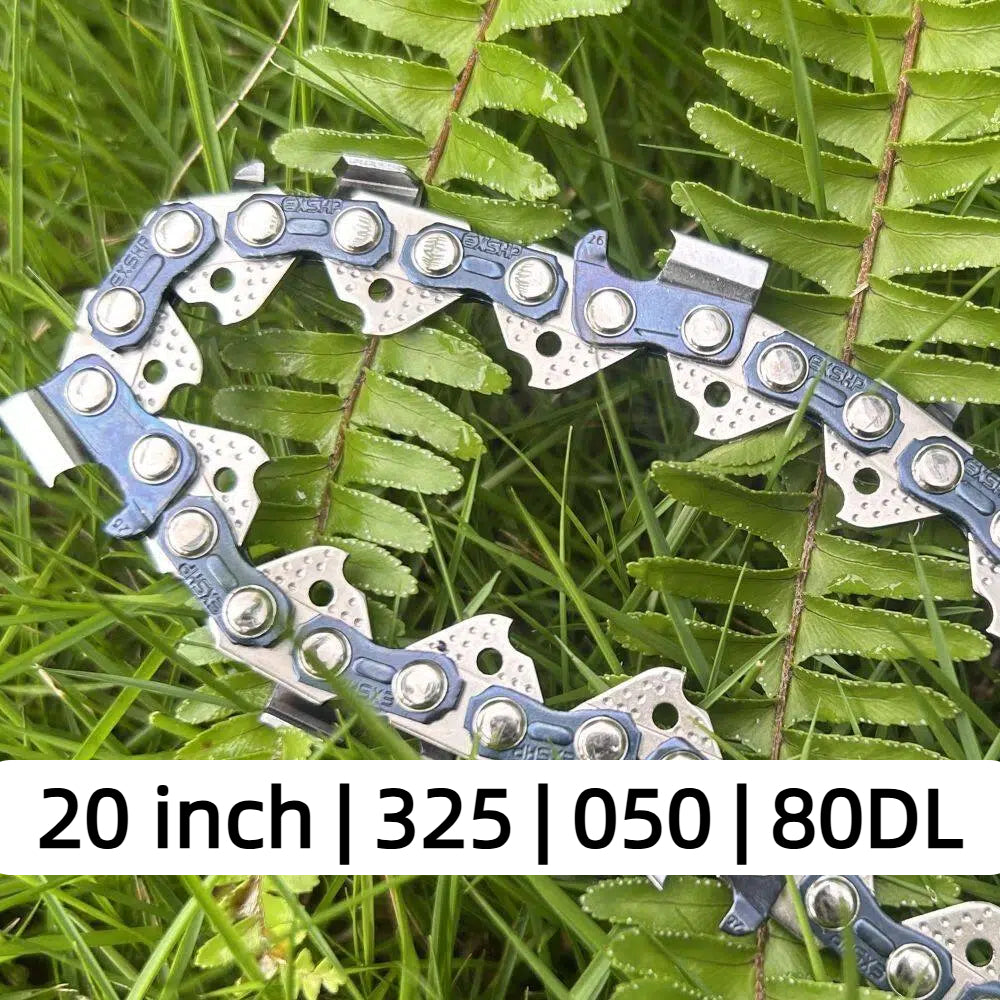 EXSHP | 20 Inch Chainsaw Chain | 325 Pitch .050" Gauge | 80 Drive Links | Full Chisel | 3-PACK