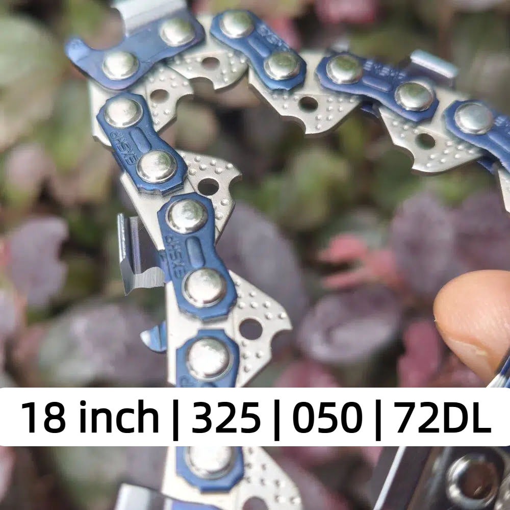 EXSHP | 18 Inch Chainsaw Chain | 325 Pitch .050" Gauge | 72 Drive Links | Full Chisel | 3-PACK