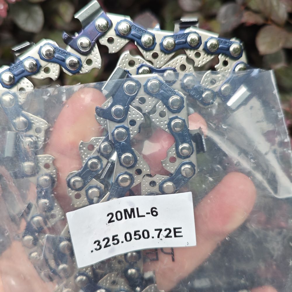 EXSHP | 18 Inch Chainsaw Chain | 325 Pitch .058" Gauge | 72 Drive Links | Full Chisel | 3-PACK